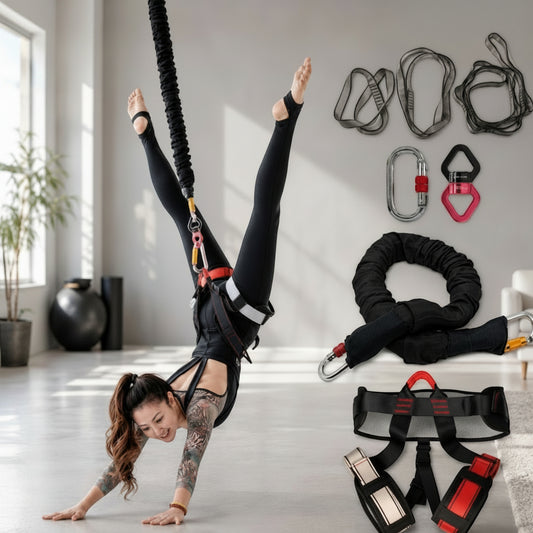 Elastic Bungee Cords Size: 1.Medium 52-64KG,suitable for weight 115-140 pounds 2.Large 61-91KG, suitable for weight 135-200 pounds.
