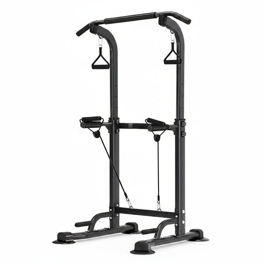 【MULTIFUNCTIONAL TRAINING SOLUTION 】Supports versatile exercises including pull-ups, push-ups, vertical knee lifts, and ligament stretching. Effectively tones and strengthens arms, core, shoulders, and chest—meets all body shaping, strength building, and flexibility training demands in one compact unit.
