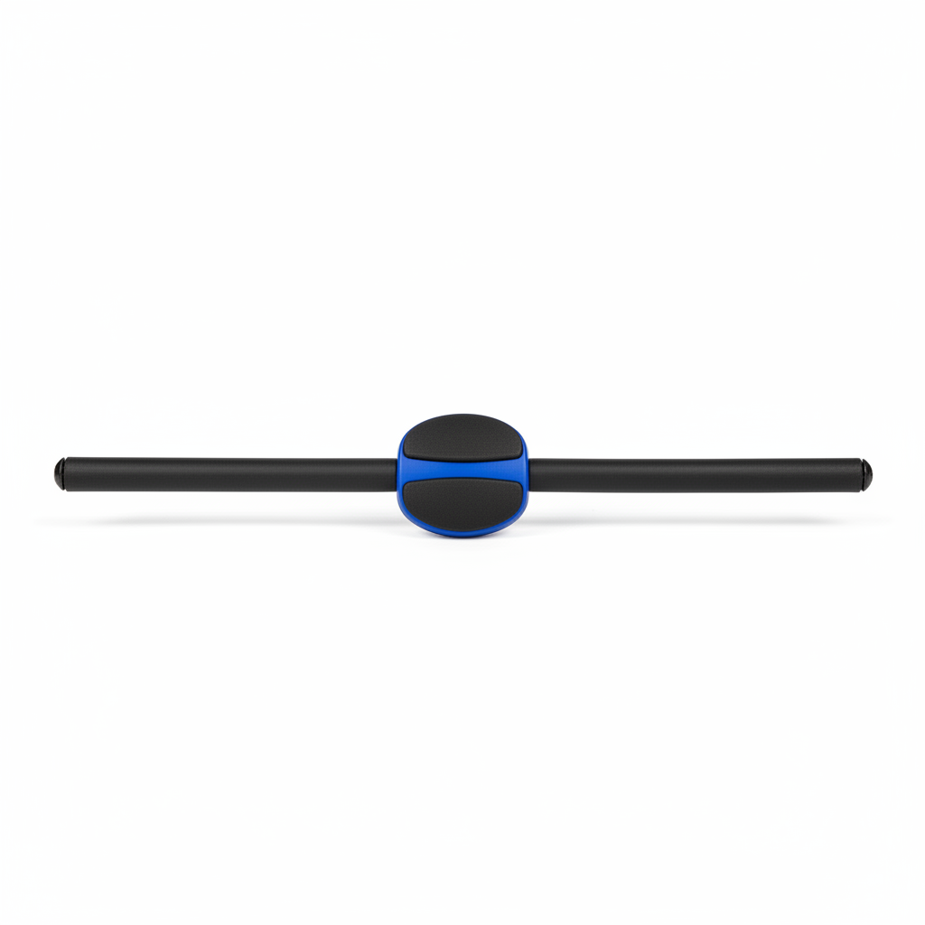 Design: Features a central padded rocker/pivot with dual handles to guide proper form during crunches and twists.

