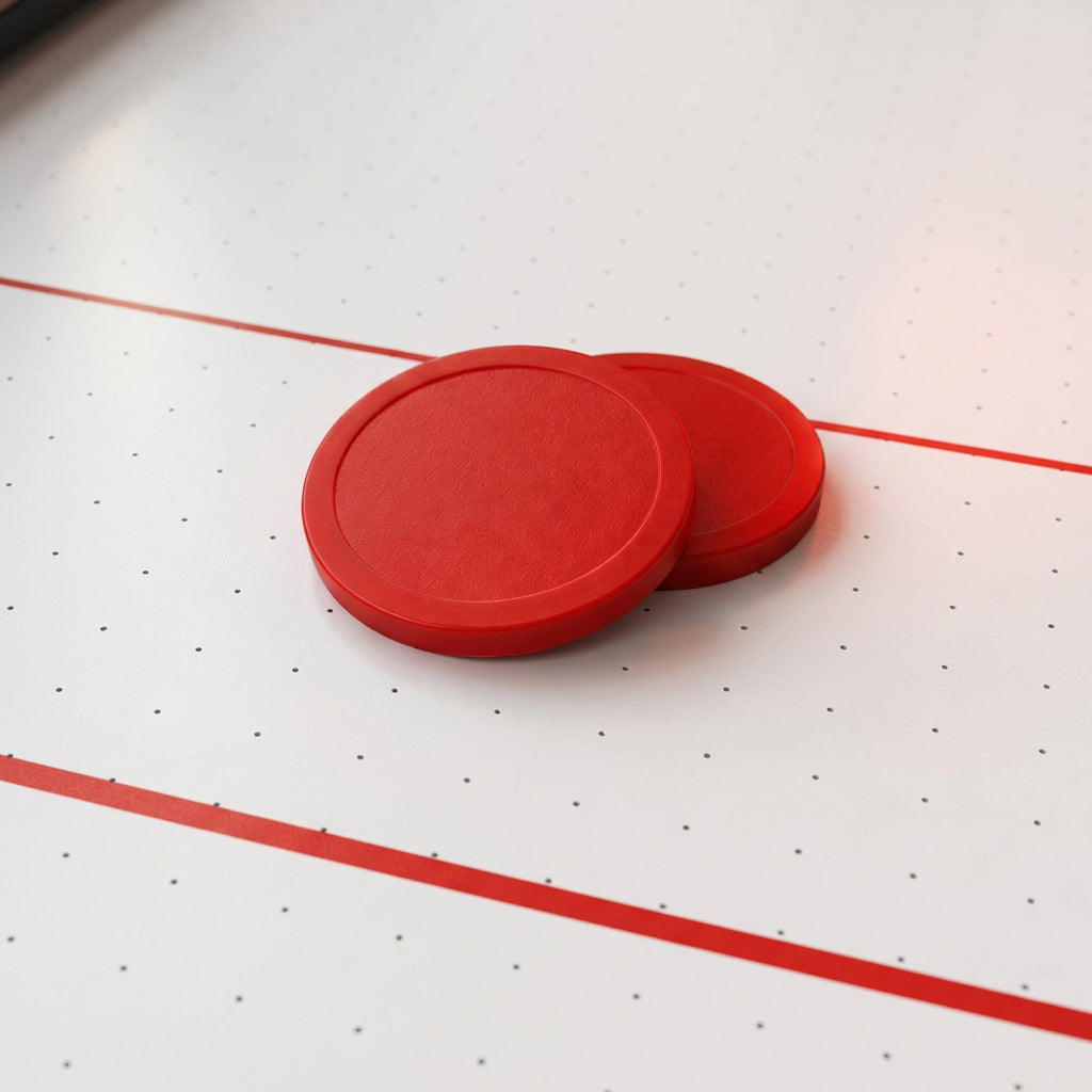 [PROPER WEIGHT] prevents the puck from flying off the table when hit
