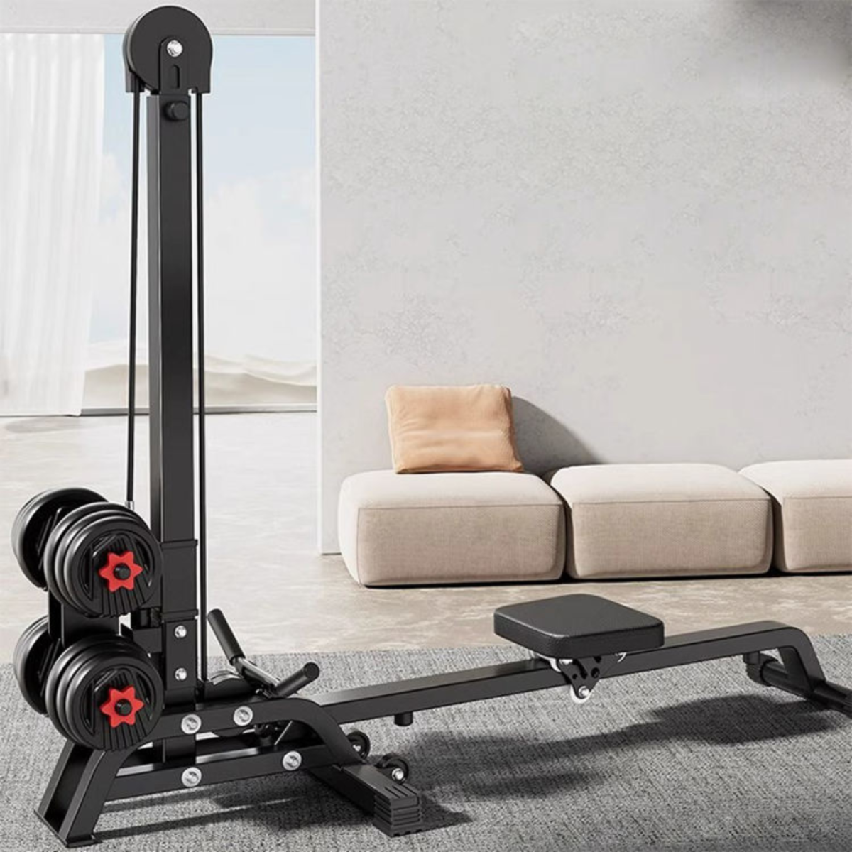 Air Rower & Double Scull Foldable Steel Rowing Machine – Lightweight & Durable  brothersshop