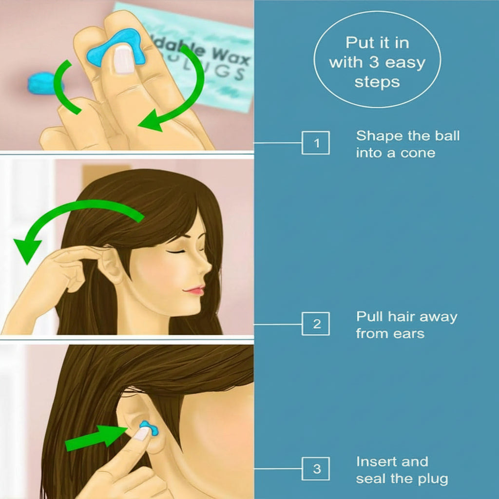 Soft Silicone Ear Plugs - 2 Pcs/Box | سدادات أذن سيليكون ناعمة