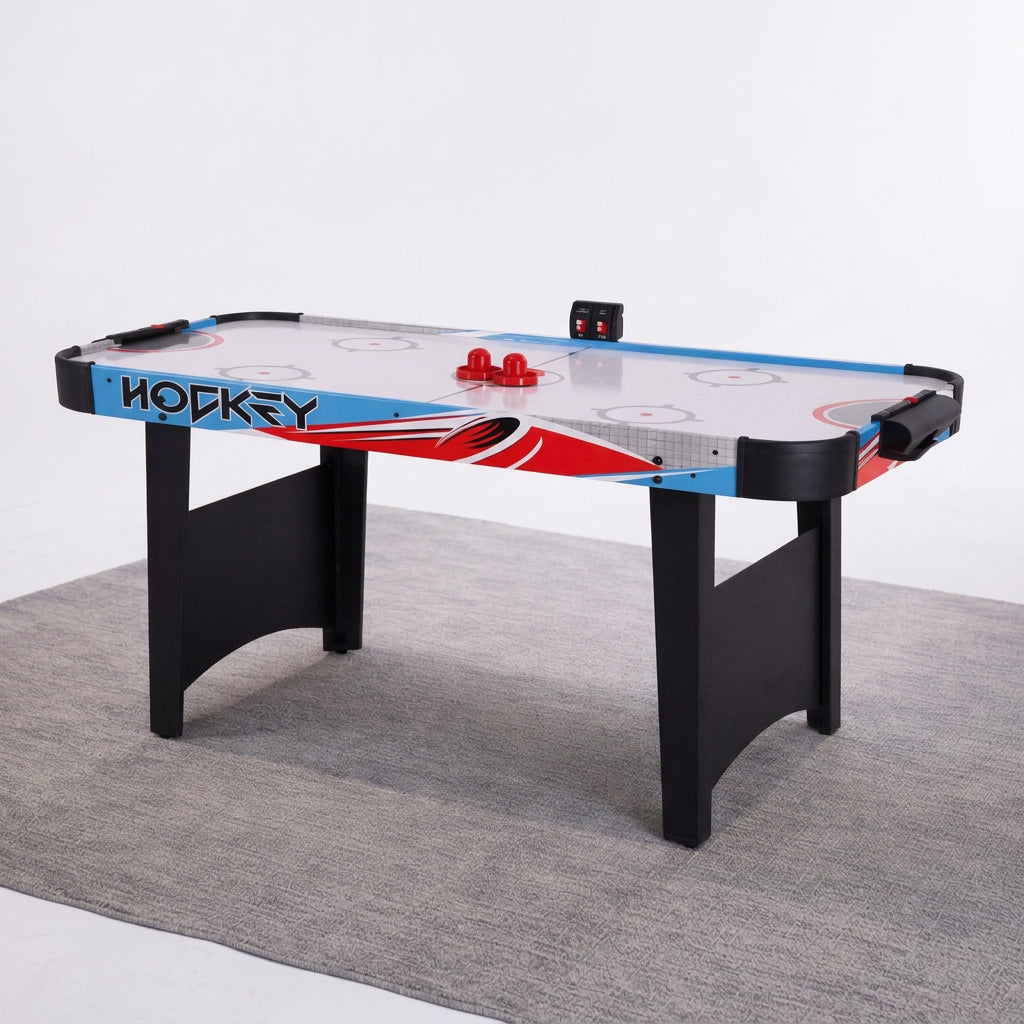  Air Hockey Table for Kids and Adults, Portable Air Hockey Game Table w/LED Scoreboard, 2 Pucks, 2 Pushers, Powerful 12V Motor for Home, Game Room
