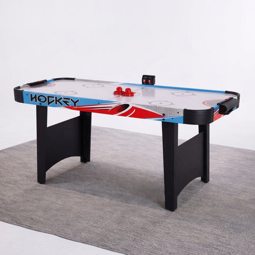  Air Hockey Table for Kids and Adults, Portable Air Hockey Game Table w/LED Scoreboard, 2 Pucks, 2 Pushers, Powerful 12V Motor for Home, Game Room
