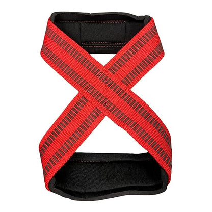 W8TRAIN Padded Figure-8 Wrist Weightlifting Straps brothersshop