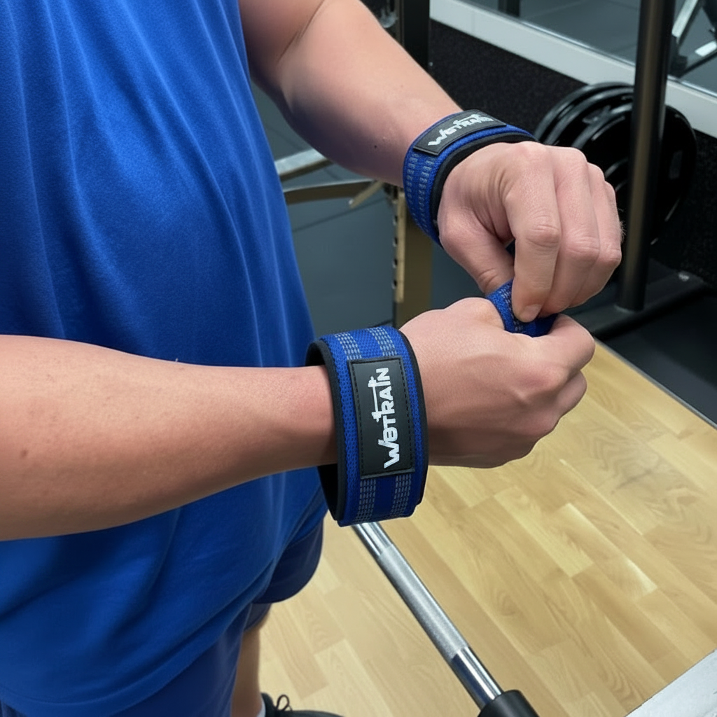 W8TRAIN Padded Figure-8 Wrist Weightlifting Straps brothersshop