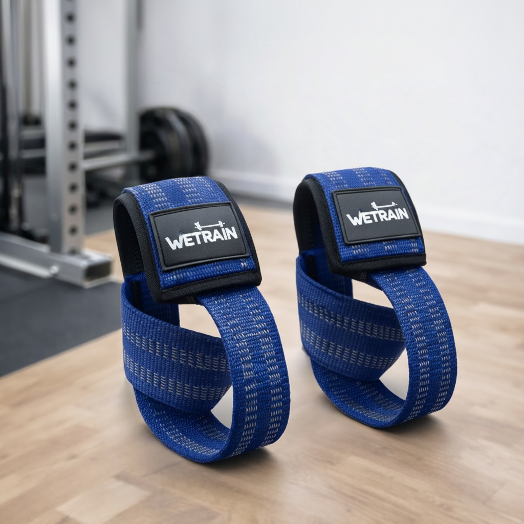 W8TRAIN Padded Figure-8 Wrist Weightlifting Straps brothersshop