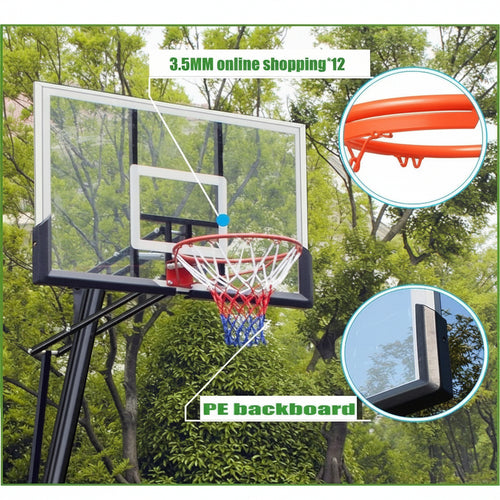 Basketball hoop with backboard for outdoor