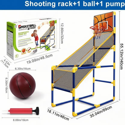 Children's basketball hoop set with ball and pump,