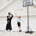 Portable Basketball Hoop System Adjustable: 4.4-10 ft Basketball Goal System with Wheels and Shatterproof Backboard and Large Base for Adults Kids Outdoor...
