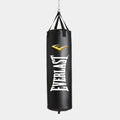 Black Everlast punching ba on a white back