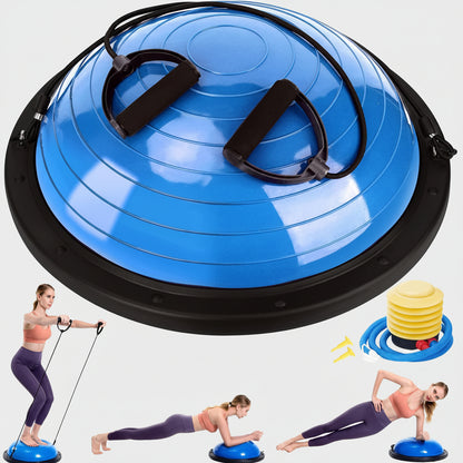 HEALTH MATERIALS: Made of non-toxic, extra thick PVC and ABS plastic, this fitness ball is anti-burst and can hold up to 660 lbs. Safe, durable and environmental friendly.