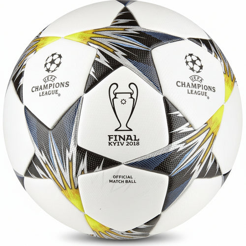 Soccer ball with Champions League branding