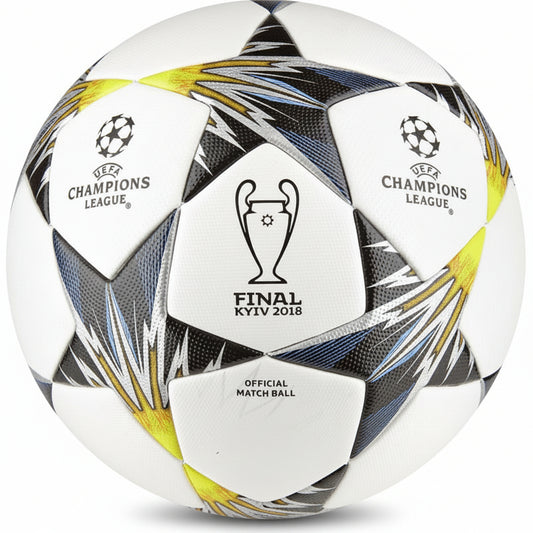 Soccer ball with Champions League branding