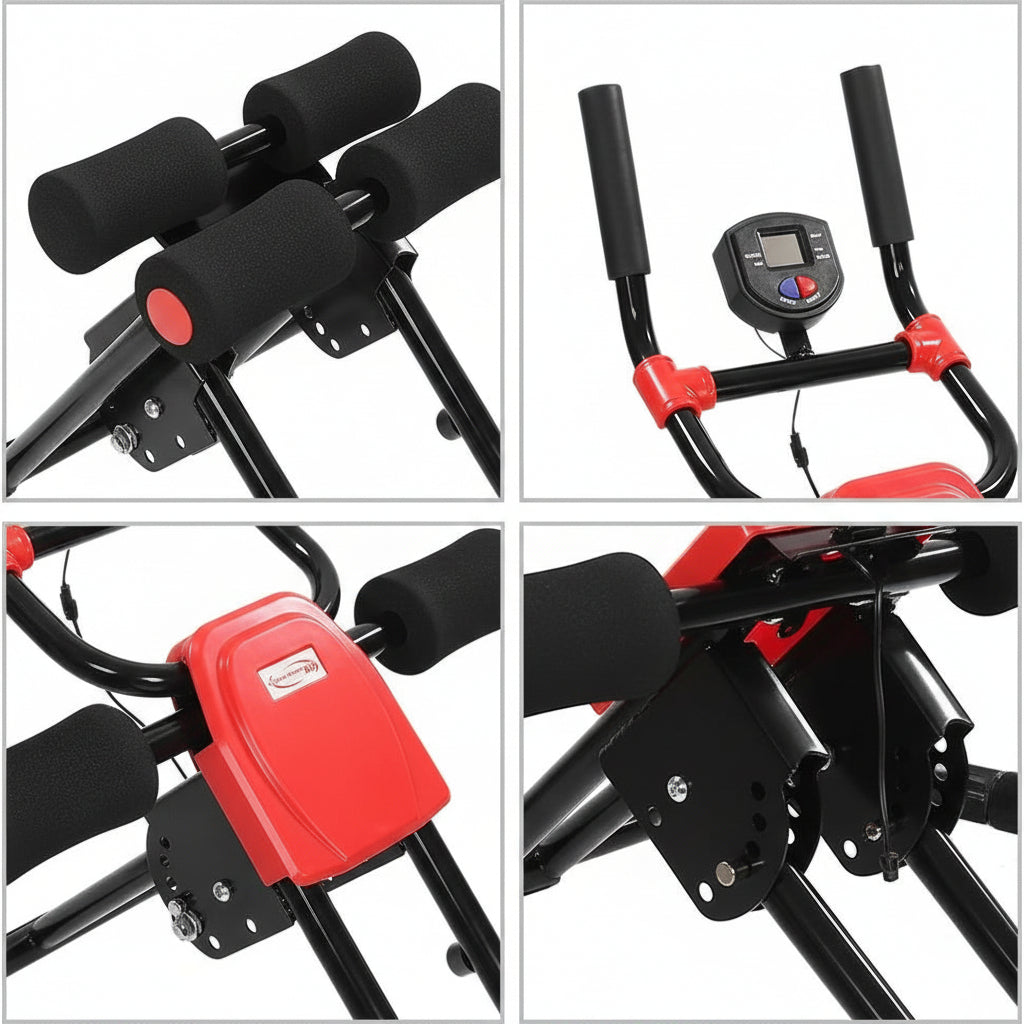 red and black exercise machine 