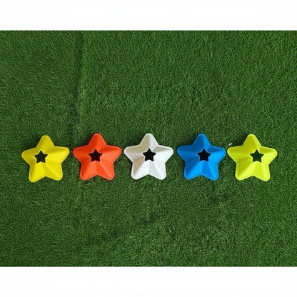 Crafted from durability ABS materials, the five pointed agility discs withstand intense outdoor use while providing clear visual markers for effective soccer drills and feetwork exercises
