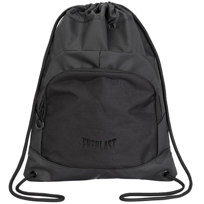 Black drawstring bag with 'Everlast' branding on a white background
