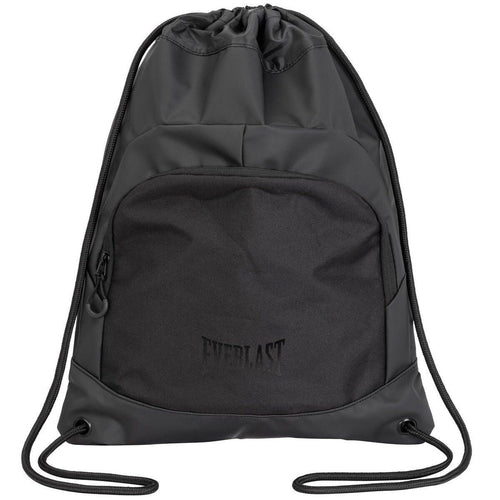 Black drawstring bag with 'Everlast' branding on a white background