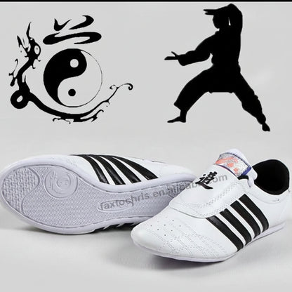 Mens Kung Fu Taekwondo Boxing Shoes Indoor Outdoor Soft Rubber Sole Martial Arts Lightweight Tai Chi
