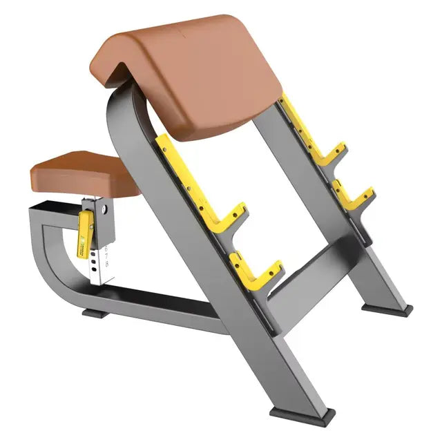 تجعيد العضلة ذات الرأسين بالجلوس (Seated Preacher Curl) - F44 ✓