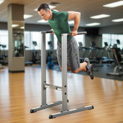 Body-Solid GDIP59 Dip Stand I Dip Station I Dips Bars I Triceps Trainer I Push Up Stand Bar I Black Edition

