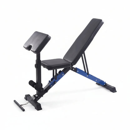 Adjustable Gym Bench for Home Gym Exercise and Workout Equipment Fitness With Incline/Decline/Flat/Leg Exerciser (Black Adjustable Bench)
