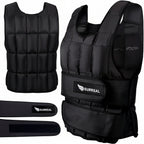 Black weight vest with Surreal branding on a black background