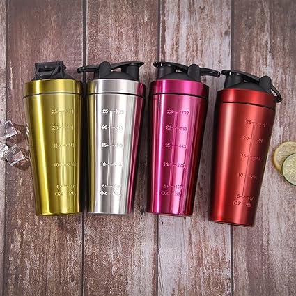 Steel shaker bottle