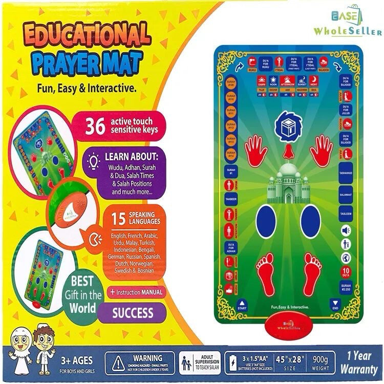 Educational prayer mat