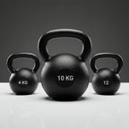  black cast iron kettlebells 