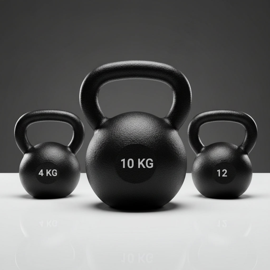  black cast iron kettlebells 