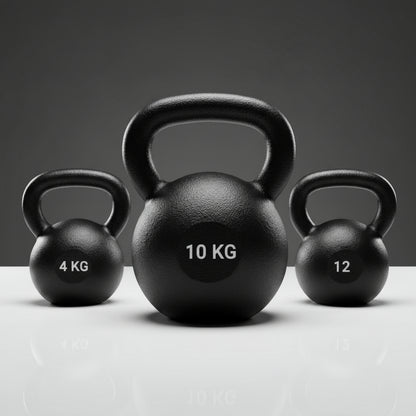  black cast iron kettlebells 