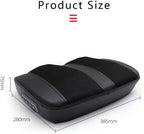 Black massage neck pillow with dimension 