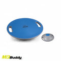 Blue and gray balance disc with handles  featuring MD \ brothersshop