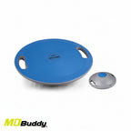 Blue and gray balance disc with handles  featuring MD \ brothersshop