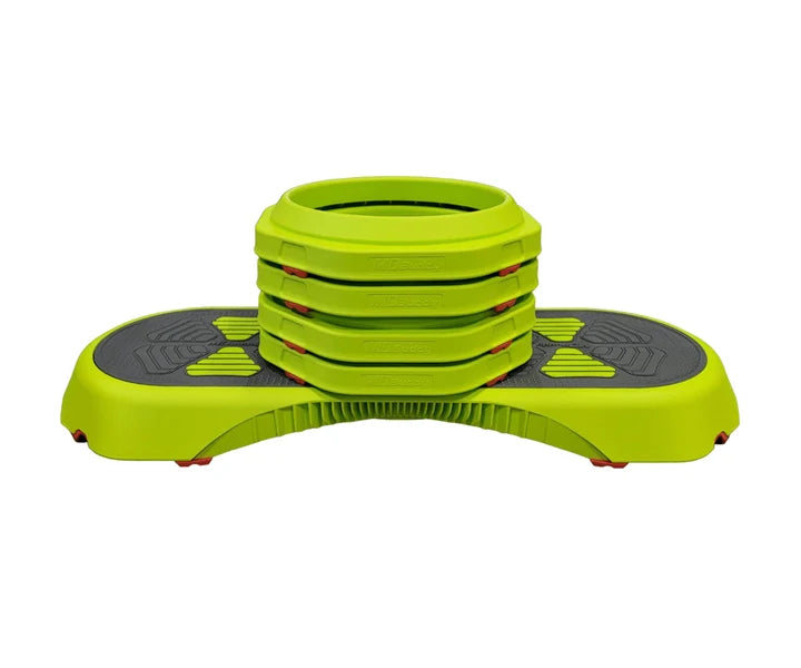 This step platform is easy to store. It’s also light to carry, but its polypropylene construction makes it impressively sturdy and flexible – strong enough to support intense high and low step exercises 