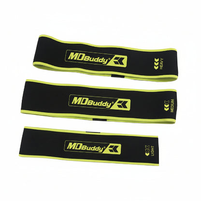 Three resistance bands from MD Buddy 