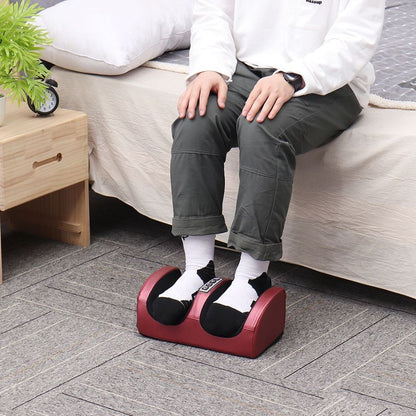foot massager in a home setting