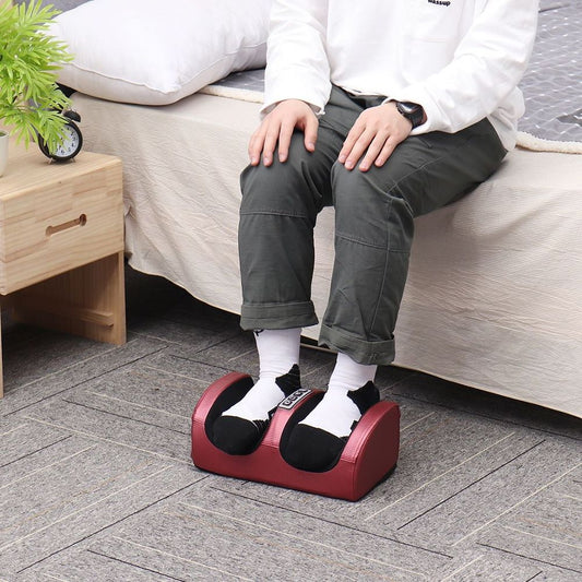 foot massager in a home setting