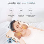  neck and shoulder massager with text on speed regulation.