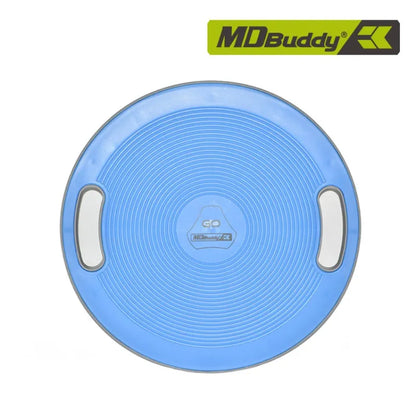  The MDBuddy brand logo is visible both on the product center and as a graphic overlay in the top right corner.