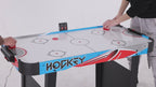 48in Air Hockey Table for Kids and Adults, Portable Air Hockey Game Table w/LED Scoreboard, 2 Pucks, 2 Pushers, Powerful 12V Motor for Home, Game Room, Bar