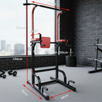 Multi-Functional 5-in-1: Supports pull-ups, dips, knee raises, push-ups, and more for a complete full-body strength training routine at home.