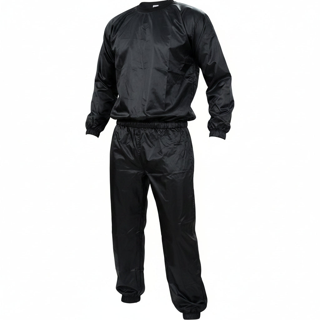 Kabalo Black Heavy Duty One-Size-Fits-All Sweat Suit Sauna Suit Exercise Gym 