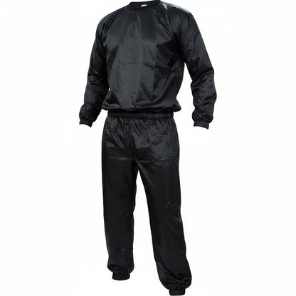 Kabalo Black Heavy Duty One-Size-Fits-All Sweat Suit Sauna Suit Exercise Gym 