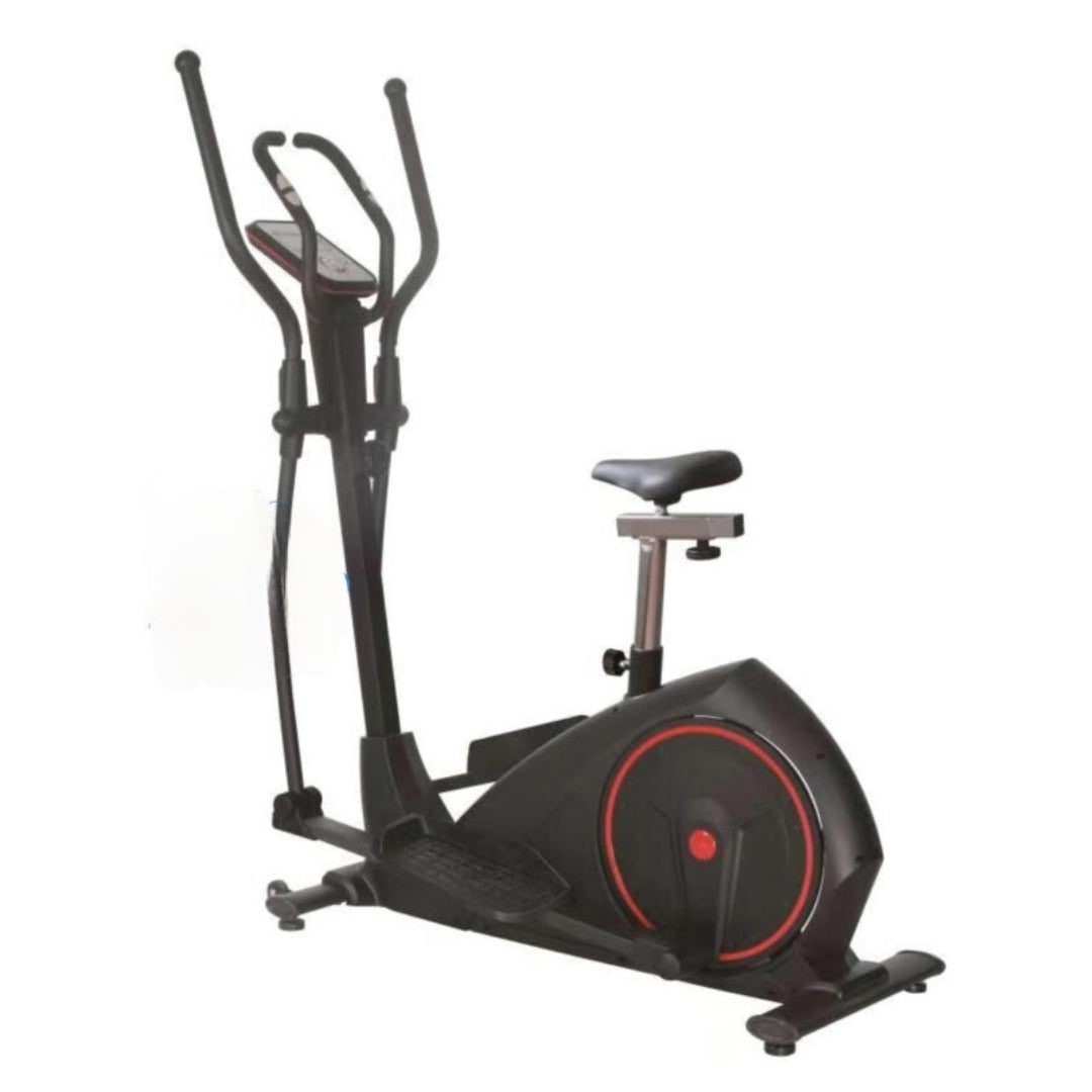Black and red elliptical cross trainer 