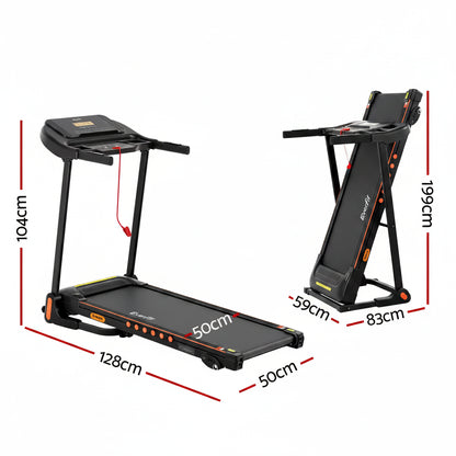 Running Surface: 39 × 105 cm
Machine Dimensions: 133.5 × 62 × 145 cm