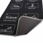 Ideal as a Thick Exercise Yoga Mat or Portable Workout Yoga Mat for fitness routines.

Supports a wide range of workouts, including yoga, pilates, and strength training.