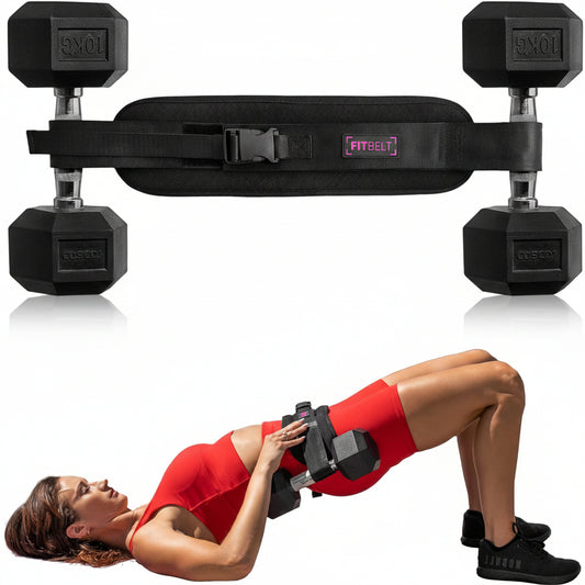 Exercise Hip Thrust Belt - Glute Trainer for Home Workouts with Extra Padding 
