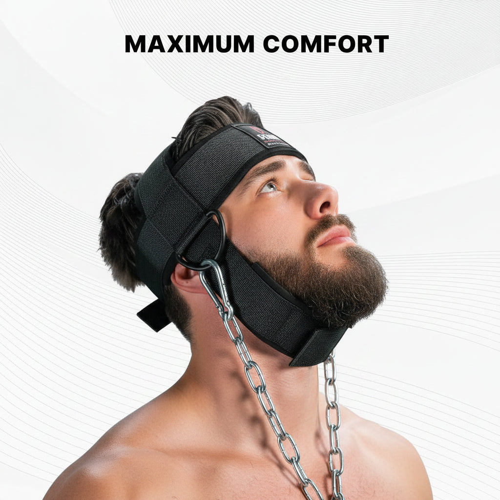  head restraint with text highlighting comfort, durability, and material details.